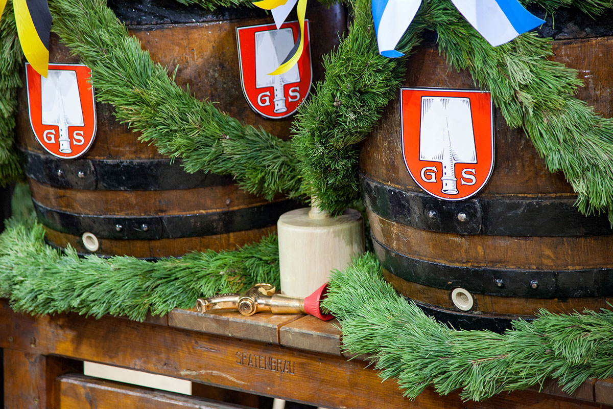 Zapfhahn in der Anzapfbox des Schottenhamel-Festzelts auf dem Oktoberfest